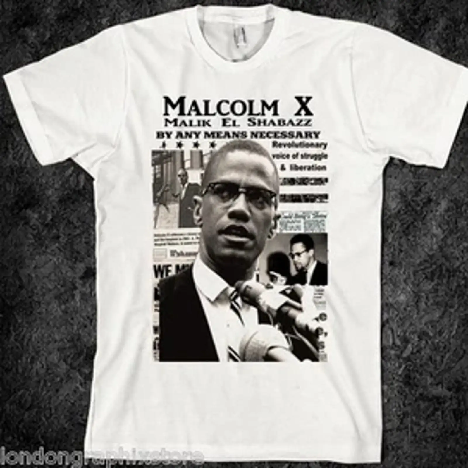 Vintage Fashion History - Футболка Malcolm X Black History Lives