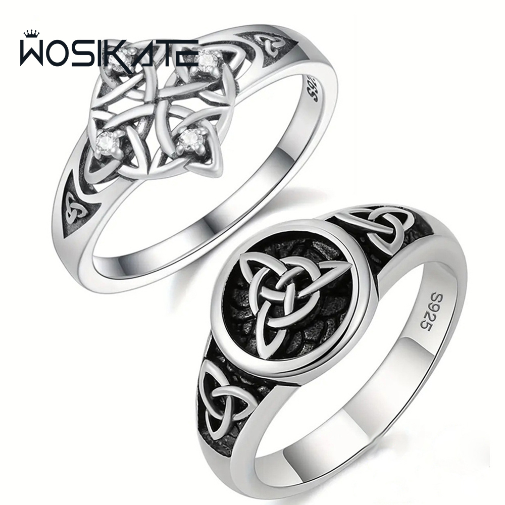 Z Vintage Fashion - WOSIKATE винтажное тайское серебряное кольцо с