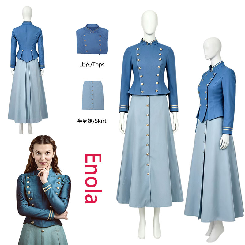 Vintage Fashion Jacket - Костюм для косплея Энолы из фильма