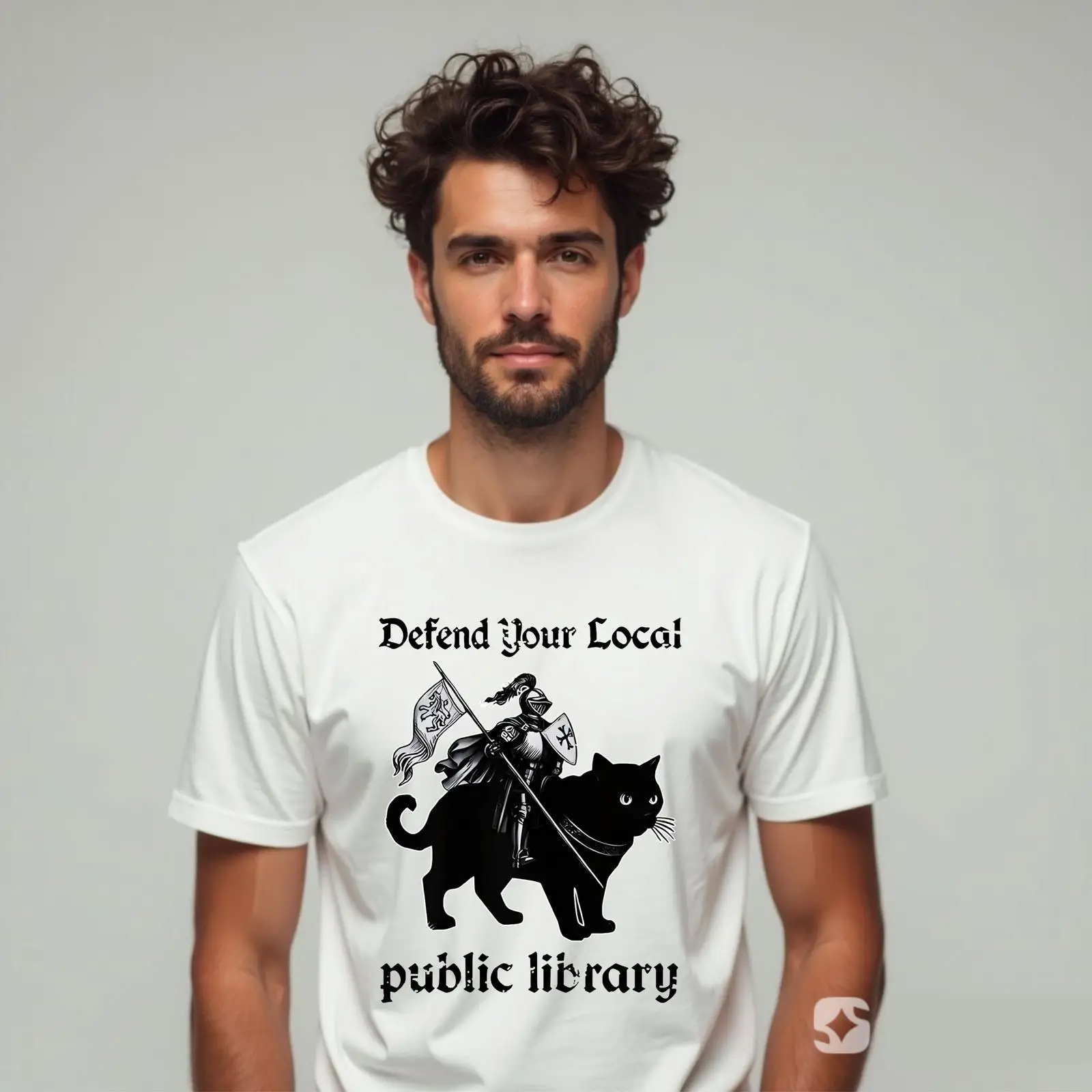 Vintage Fashion Library - Футболка «Защити свою местную публичную библиотеку»