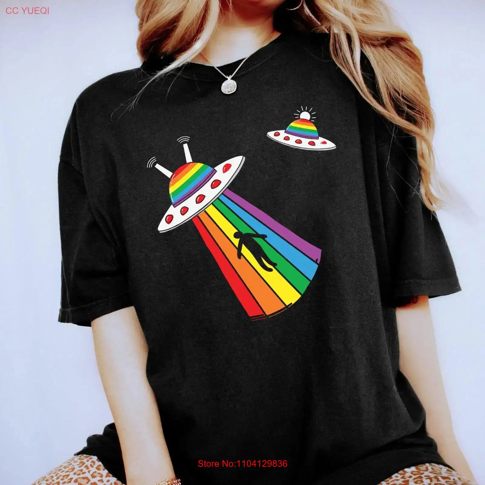 Vintage Queer Fashion - Футболка LGBTQ с принтом: Инопланетянин, НЛО,