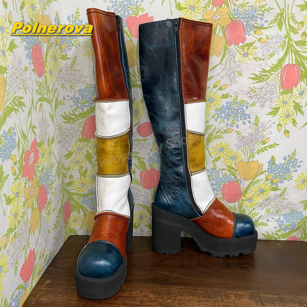 Женские ретро-ботинки до колен – обзор и цена Vintage Fashion Y2K