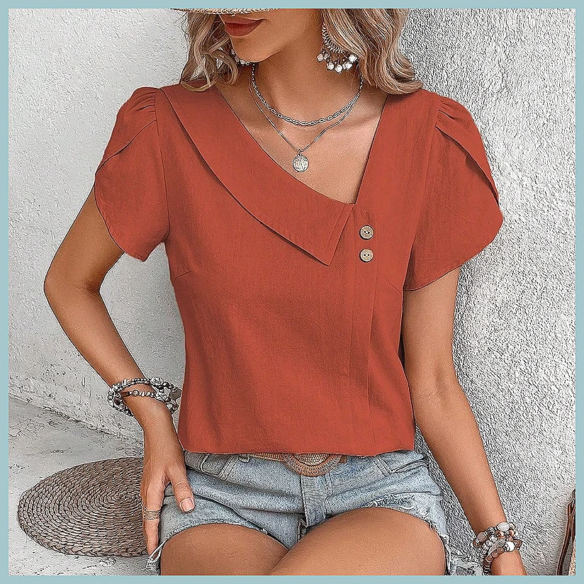 Летняя винтажная однотонная бл – обзор и цена Usa Vintage Fashion